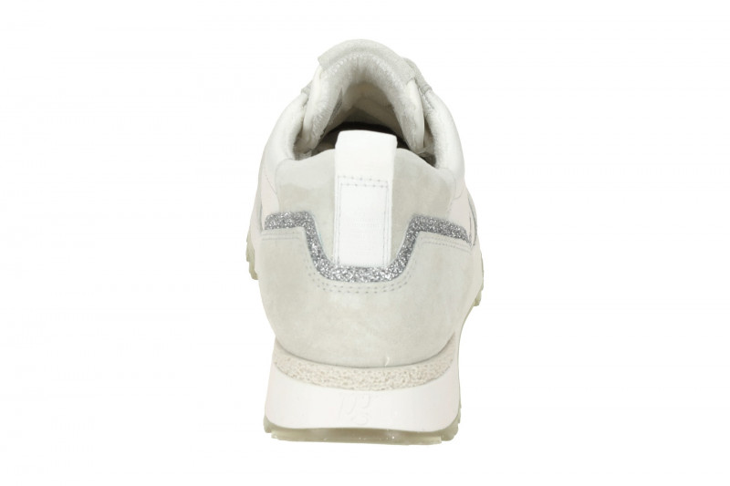 Paul Green Sneaker Schuhe weiß grau Glitzer 5392