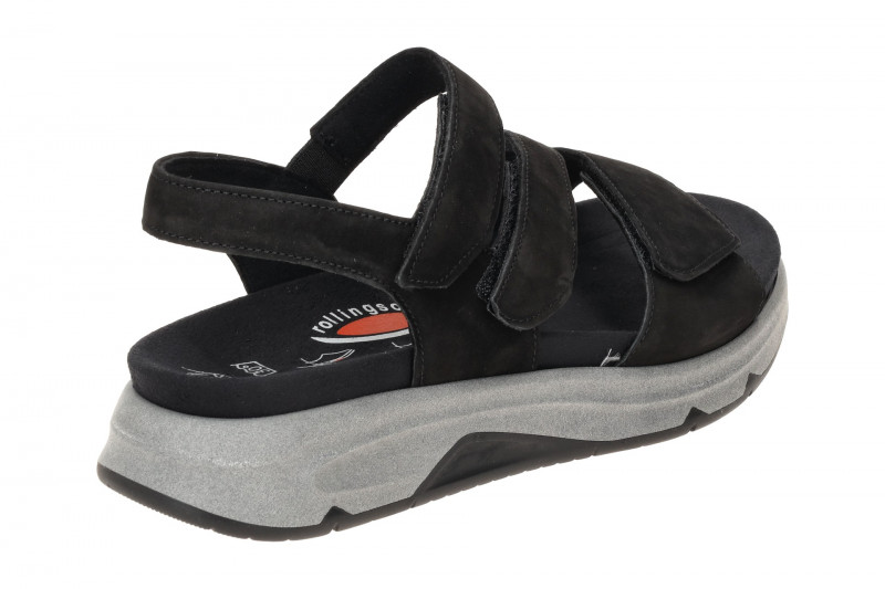 Gabor RollingSoft Sandale schwarz Nubuck 46.882.47