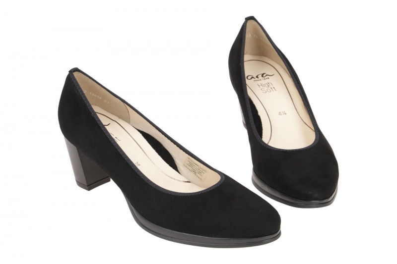 ARA Orly Damen Pumps schwarz Samtvelour 12-13436