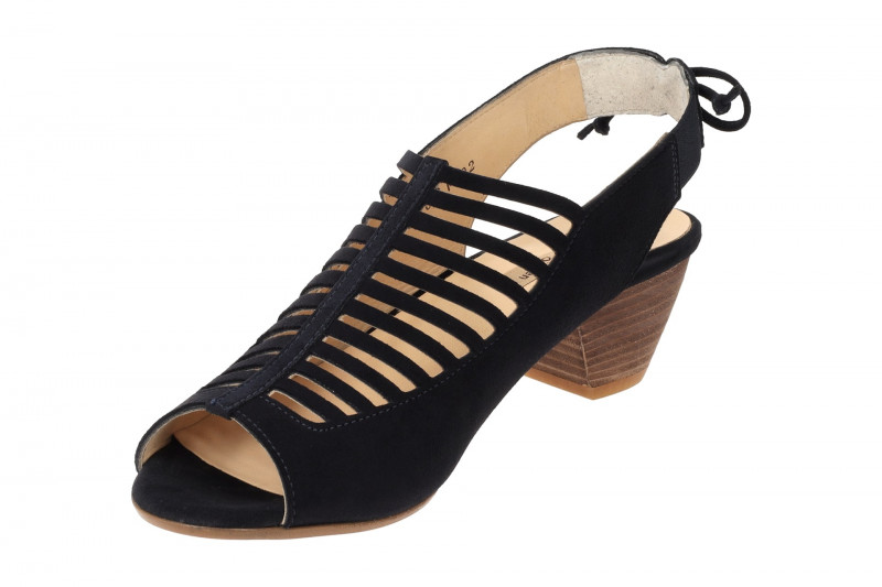 Paul Green Sandaletten dunkelblau Samt Velour 6589