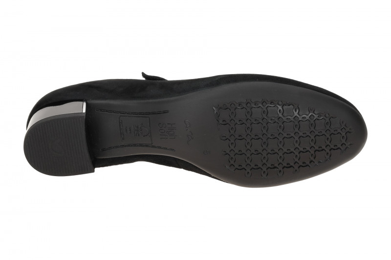 ARA Nizza Spangenpumps schwarz Samt 12-35829