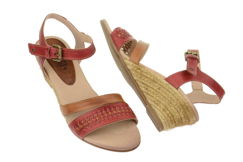 Pikolinos Keil Sandalette - Cullera sandia rot - 976-8111