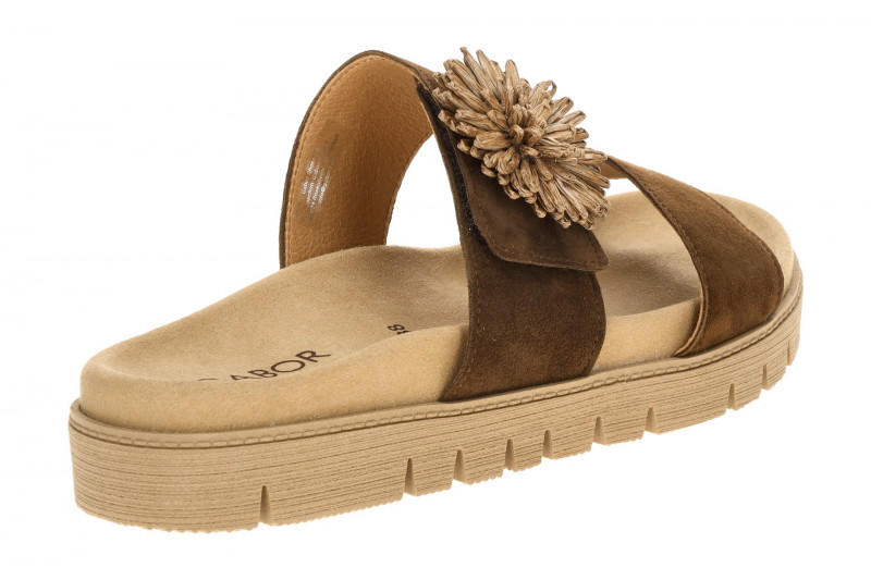 Gabor Pantolette braun cacao Velour 83.743.18