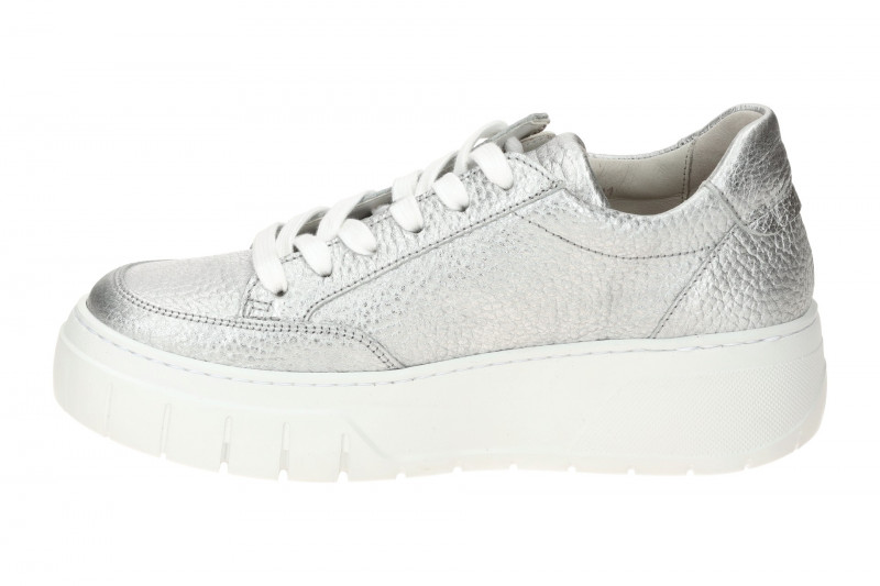 Gabor Schuhe Plateau Sneakers silber metallic 63.220.61