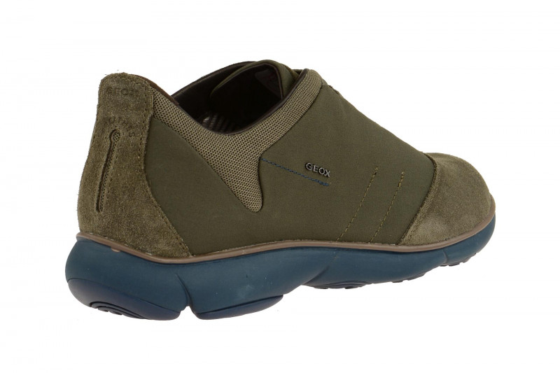 Geox Nebula Schuhe grau braun Sohle blau