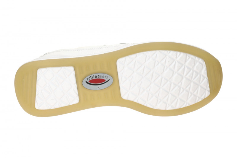 Gabor RollingSoft Slipper Schuhe weiß orange 66.951.51