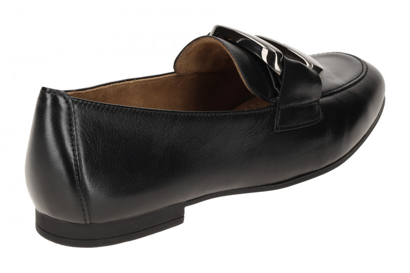Gabor Schuhe Slipper Loafer schwarz Nappa 45.215.27
