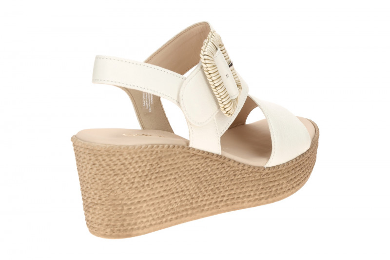 Gabor Wedges Keil Sandale weiß Nappa 84.771.20