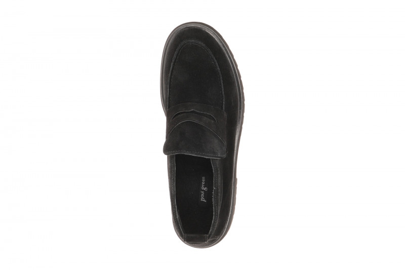 Paul Green Schuhe Mid Plateau Slipper schwarz Loafer 8344