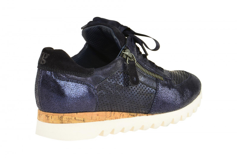 Paul Green Schuhe Sneakers blau metallic 4650