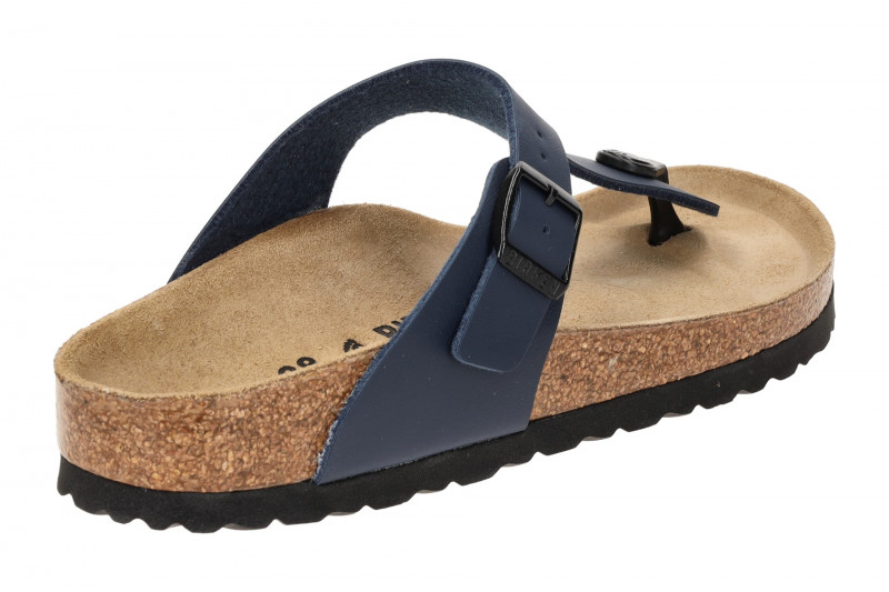 Birkenstock Gizeh Pantolette blau SCHMAL 143623