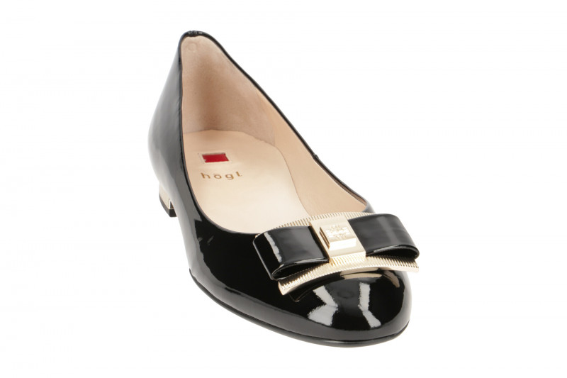 Högl Ballerinas schwarz Lackleder 1044