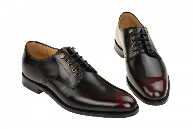 Gordon & Bros Schuhe Ken burgundy rot brush 5150-B