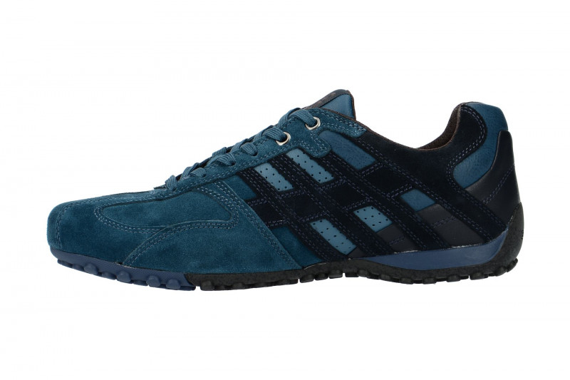 Geox Respira Snake K Herren Sneakers in hellblau dunkelblau mix