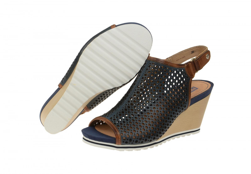 Pikolinos Bali Keil Sandale blau Gr 40