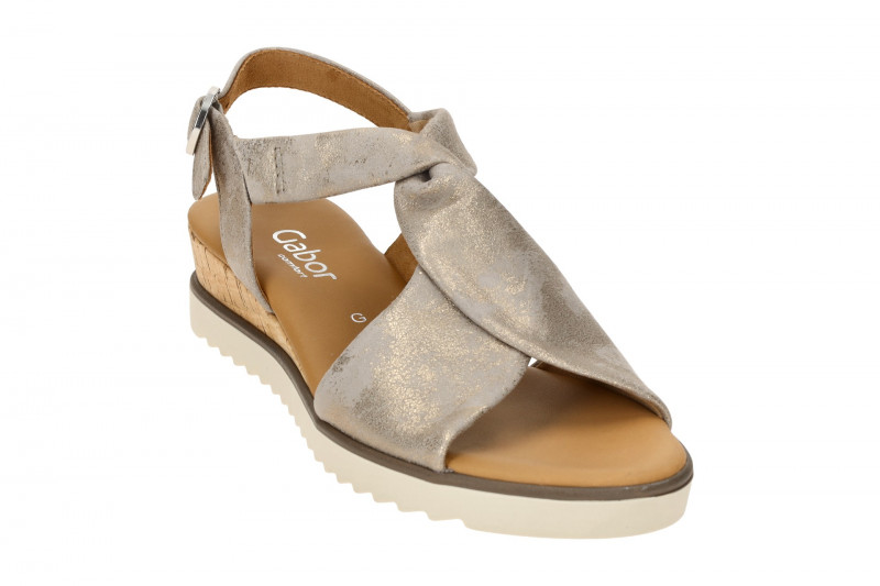 Gabor Genua Sandale grau metallic 82.751.95