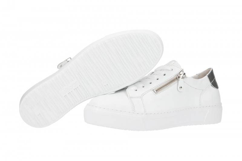 Gabor Schuhe weiß silber Sneakers 23.314.21