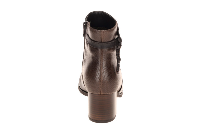 Gabor Stiefelette Ankle Boots braun Schlangenmuster 8053.01.004