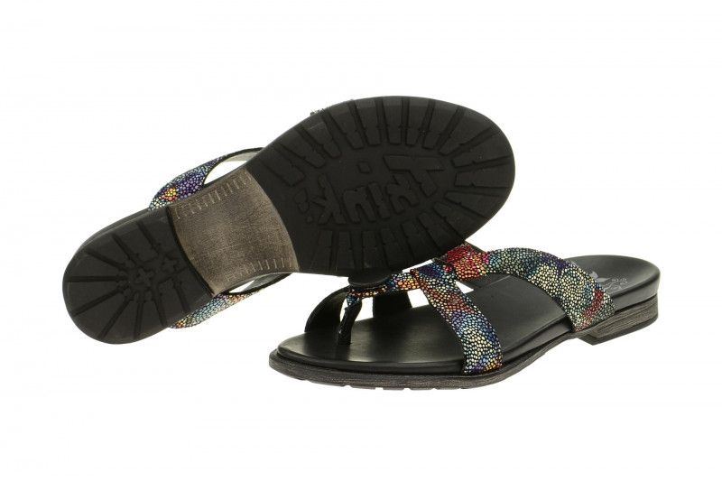 Think Pantolette Sande schwarz multicolor - 4-84546-03