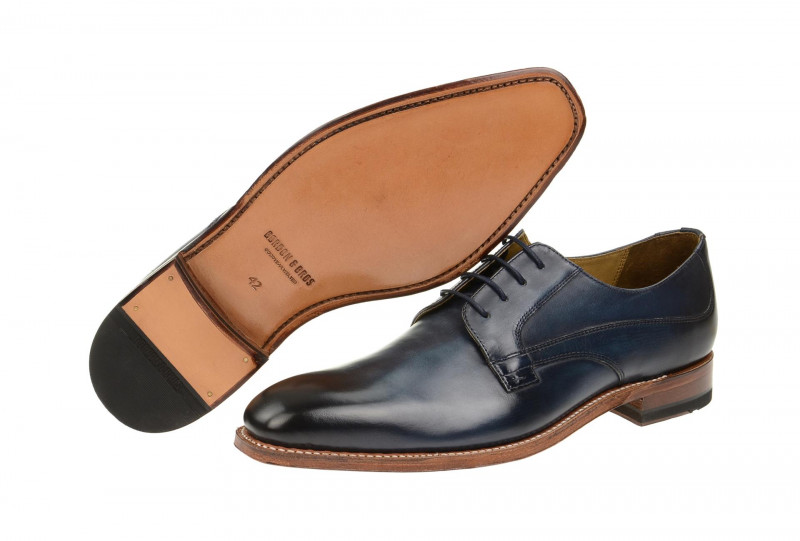 Gordon & Bros Schuhe Milan blau GoodYear Welted 5098