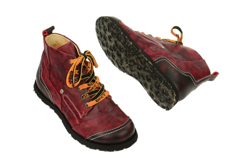 Eject Street Stiefelette rot Lederfutter