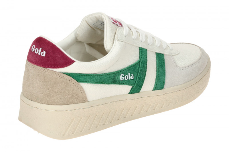 Gola Grandslam Trident Schuhe Sneakers weiß grün rot CLA415