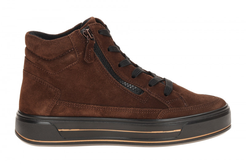 ARA Canberra Mid Sneaker Schuhe braun H-Weite Plateau 12-23008