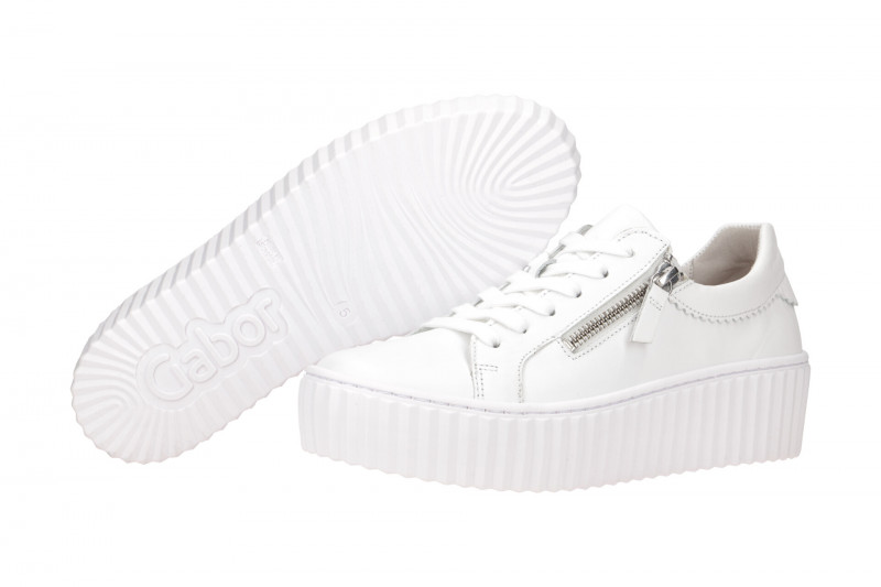 Gabor Schuhe weiß Plateau Sneakers 73.200.21