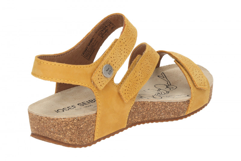 Josef Seibel Sandale Tonga 78 gelb Klett-Riemchen 78578