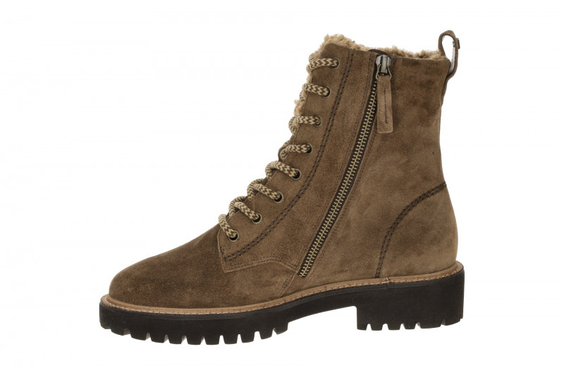 Paul Green Winter Stiefel braun earth Warmfutter Boots Velour 8175