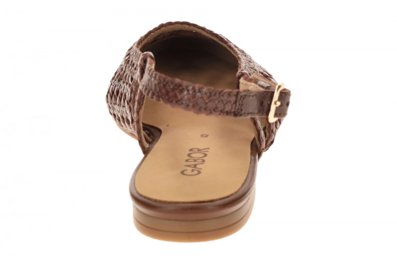 Gabor Sling Pumps braun coffee Flecht 81.631.28