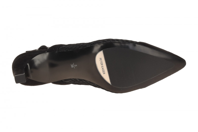 Peter Kaiser Sling Pumps schwarz Netz 79607