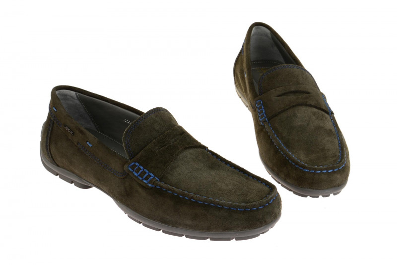 Geox Monet Mokassin Slipper grau mud