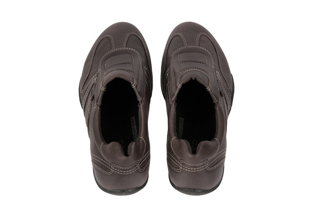 Ecco Summer Sneaker Schuhe in dunkelbraun Slipper