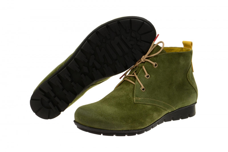 Think Menscha Stiefelette grün Velour