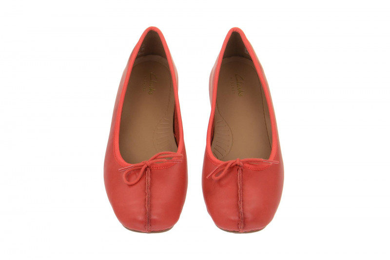 Clarks Freckle Ice Ballerinas rot grenadine