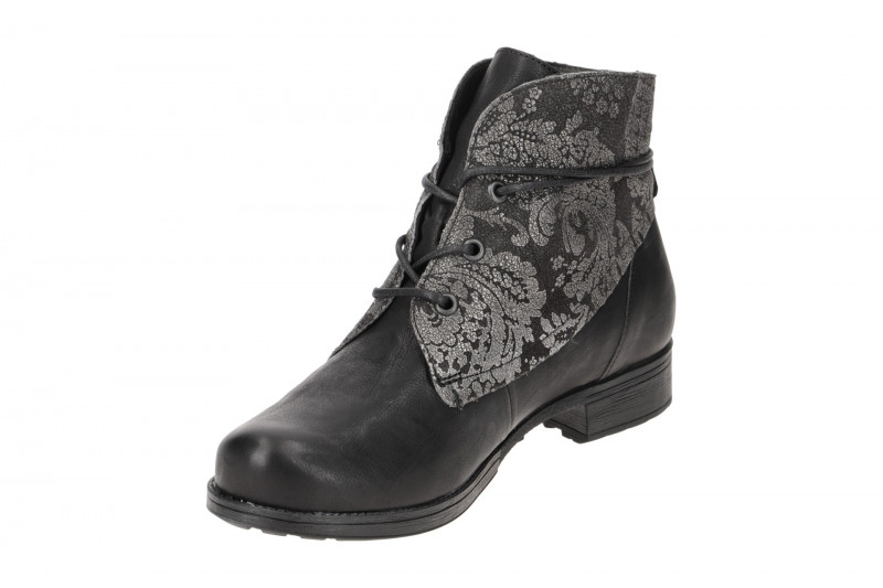 Think Denk! Stiefelette schwarz Effekt Glattleder