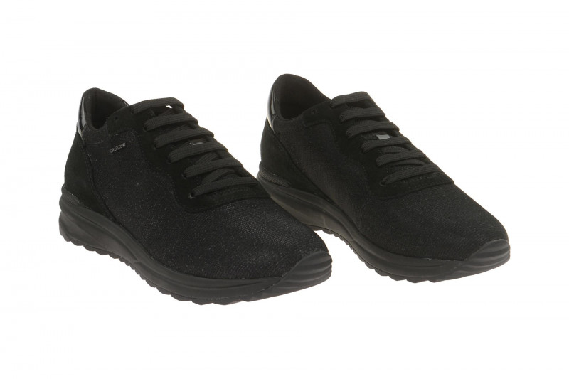 Geox Airell Sneaker Schuhe schwarz glitter