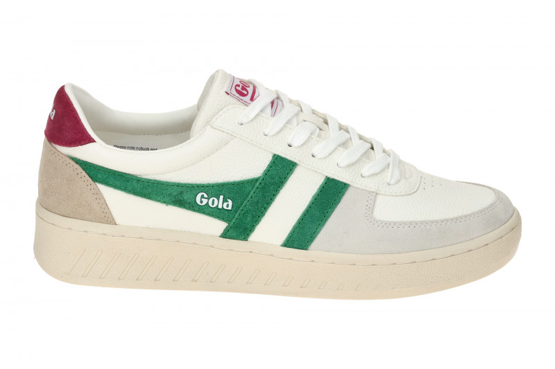 Gola Grandslam Trident Schuhe Sneakers weiß grün rot CLA415