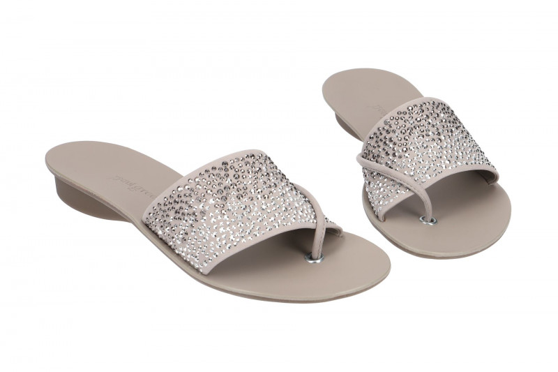 Paul Green Glamour Pantolette grau quarz 6049