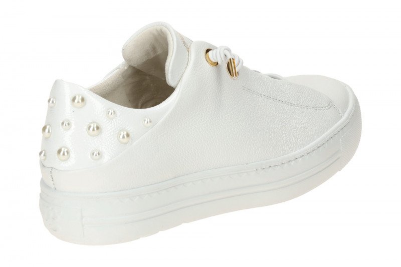 Paul Green Sneaker Schuhe weiß Perlen 5476