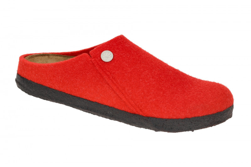 Birkenstock Zermatt Rivet Split Clogs Pantoletten rot Normal-Weit 1025014