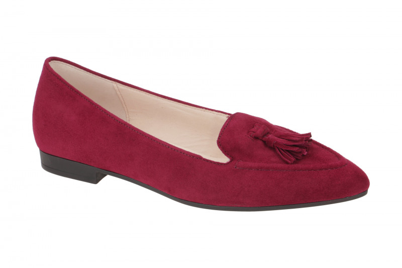 Gabor Slipper Ballerinas bordo rot Velour 31.303.15