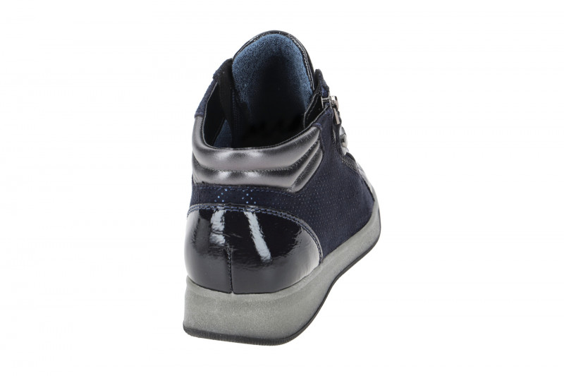 ARA Rom Schuhe Sneaker blau Lackpunkte 12-44499