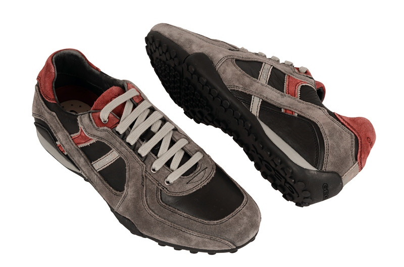 Geox Snake A Schuhe grau schwarz U2407A