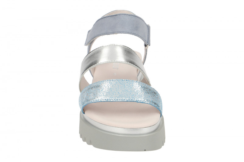 Gabor Plateau Sandale blau silber 23.610.66