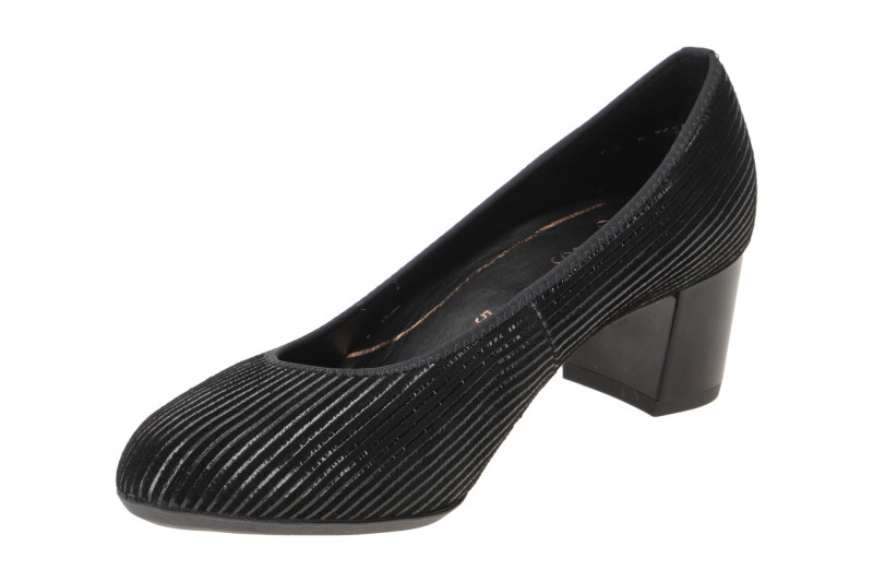 ARA Knokke Pumps schwarz Lack-Streifen 12-11486