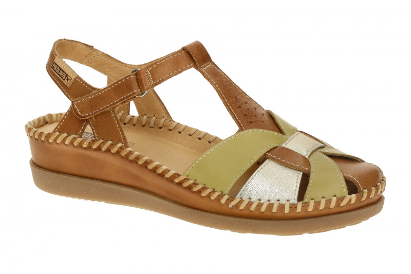 Pikolinos Cadaques T-Steg Sandale braun grün W8K-0847C1