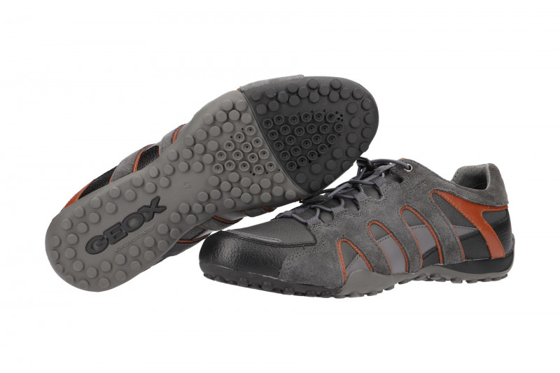 Geox Snake Schuhe grau orange U8407A