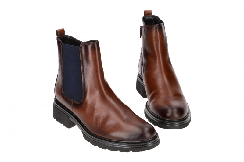 Gabor Stiefelette sattel braun Glattleder 91.610.20